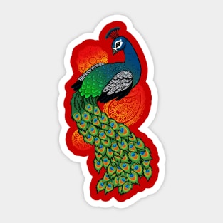 Pretty Peacock Sticker